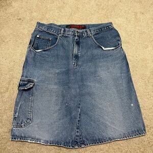 Y2K Webs Extra Baggy Skater Long Faded Jorts 38W